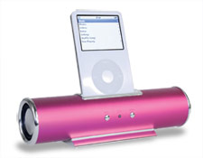 Pink iPod Nano Tube Speakers